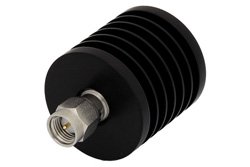 PE6036 - 10 Watt RF Load Up to 18 GHz With SMA Male Input Black Anodized Aluminum Heatsink