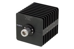 PE6037 - 25 Watt RF Load Up to 18 GHz With N Female Input Square Body Black Anodized Aluminum Heatsink