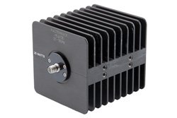 PE6038 - 25 Watt RF Load Up to 18 GHz With SMA Female Input Square Body Black Anodized Aluminum Heatsink