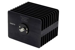 PE6040 - 50 Watt RF Load Up to 18 GHz With SMA Female Input Square Body Black Anodized Aluminum Heatsink