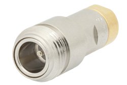 PE6048 - 75 Ohm 0.5 Watts Nickel Plated Brass N Female RF Load Up To 1,000 MHz