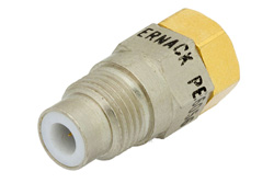 PE6056 - 75 Ohm 0.5 Watts Nickel Plated Brass SMC Jack RF Load Up To 1,000 MHz