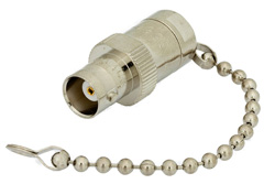 PE6064-50 - 0.5 Watt RF Load with Chain Up to 1,000 MHz with BNC Female Nickel Plated Brass