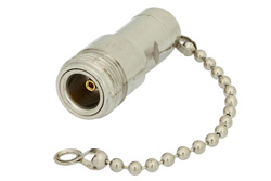 PE6065-50 - 0.5 Watt RF Load with Chain Up to 1,000 MHz with N Female Nickel Plated Brass