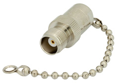 PE6066-50 - 0.5 Watt RF Load with Chain Up to 1,000 MHz with TNC Female Nickel Plated Brass