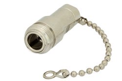 PE6068 - 75 Ohm 0.5 Watts Nickel Plated Brass N Female RF Load With Chain Up To 1,000 MHz