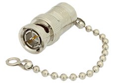 PE6093 - 0.5 Watt RF Load with Chain Up to 1,000 MHz with 75 Ohm BNC Male Nickel Plated Brass