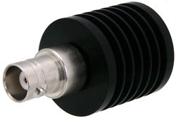 PE6101 - 50 Ohm 10 Watts Black Anodized Aluminum Heatsink BNC Female RF Load Up To 4 GHz
