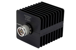 PE6106 - 25 Watt RF Load Up to 18 GHz With N Male Input Square Body Black Anodized Aluminum Heatsink