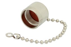 PE6117 - SC Male Non-Shorting Dust Cap With 4 Inch Chain