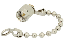 PE6131 - SMA Male Shorting Dust Cap With 2.5 Inch Chain