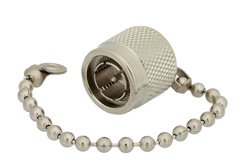 PE6134 - TNC Male Shorting Dust Cap With 4 Inch Chain