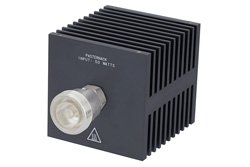 PE6218 - Medium Power 50 Watts RF Load Up To 8 GHz With 7/16 DIN Female Input Square Body Black Anodized Aluminum Heatsink