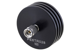 PE6TR028 - 5 Watt RF Load Up to 40 GHz with 2.92mm Male Black Anodized Aluminum Heatsink