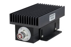 PE6TR1032 - High Power 100 Watt RF Load Up to 2.7 GHz with N Male Black Anodized Aluminum