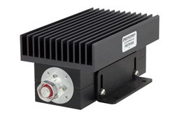 PE6TR1034 - High Power 100 Watt RF Load Up to 2.7 GHz with 4.1/9.5 Mini DIN Male Black Anodized Aluminum