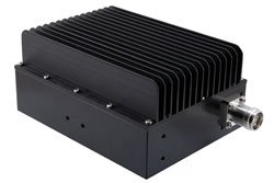 PE6TR1155 - Low PIM 200 Watt RF Load 0.4 GHz to 6 GHz with 4.3-10 Female Black Anodized Aluminum