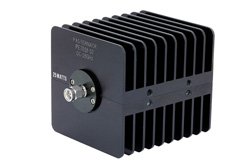 PE7018-10 - 10 dB Fixed Attenuator, SMA Male to SMA Female Black Anodized Aluminum Heatsink Body Rated to 25 Watts Up to 18 GHz