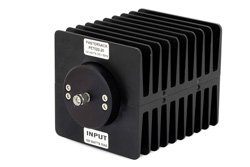 PE7022-20 - 20 dB Fixed Attenuator, SMA Male To SMA Female Directional Black Anodized Aluminum Heatsink Body Rated To 100 Watts Up To 1.5 GHz