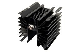 PE7031-3 - 3 dB Fixed Attenuator, N Male to N Female Directional Black Anodized Aluminum Heatsink Body Rated to 300 Watts Up to 1,000 MHz