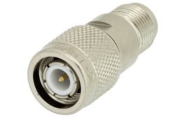 PE7051-2 - 2 dB Fixed Attenuator, TNC Male to TNC Female Brass Nickel Body Rated to 2 Watts Up to 12.4 GHz