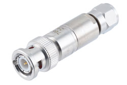 PE7067A - 50 Ohm BNC Male to 75 Ohm F Male Matching Pad Operating from DC to 3 GHz