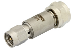 PE7075 - 50 Ohm SMA Male to 75 Ohm F Male Matching Pad Operating from DC to 3 GHz RoHS Compliant