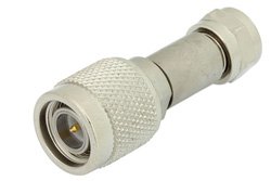 PE7080 - 50 Ohm TNC Male to 75 Ohm F Male Matching Pad Operating from DC to 3 GHz RoHS Compliant