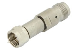 PE7081 - 50 Ohm TNC Female to 75 Ohm F Male Matching Pad Operating from DC to 3 GHz RoHS Compliant