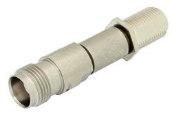 PE7082 - 50 Ohm TNC Female to 75 Ohm F Female Matching Pad Operating from DC to 3 GHz RoHS Compliant
