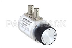 PE70A1024 - 0 to 10 dB Rotary Step Attenuator, BNC Female to BNC Female With 1 dB Step Rated to 2 Watts Up to 2.2 GHz