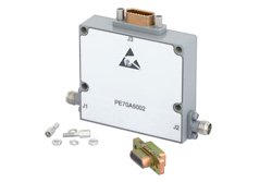PE70A5002 - 30 dB With 5 Bit Programmable TTL Controlled Attenuator, 2.92mm Female To 2.92mm Female, 1 dB Steps From 100 MHz To 40 GHz