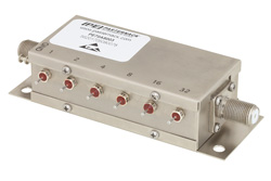 6 Bit Relay Controlled Programmable Attenuator, 63 dB Up to 1,000 MHz, 75 Ohm, 1 dB Steps, +12V, F Female