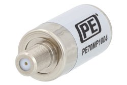 PE70MP1004 - 50 Ohm SMA Female to 75 Ohm F Female Matching Pad Operating From 0.009 MHz to 3 GHz RoHS Compliant