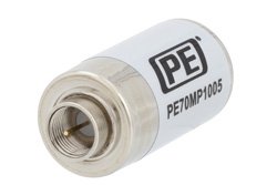 PE70MP1005 - 50 Ohm SMA Female to 75 Ohm F Male Matching Pad Operating From 0.009 MHz to 3 GHz RoHS Compliant
