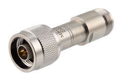 PE70MP1101 - 50 Ohm N Male to 75 Ohm N Female Matching Pad Operating from DC to 3 GHz