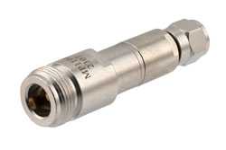 PE70MP1104 - 50 Ohm N Female to 75 Ohm F Male Matching Pad Operating from DC to 3 GHz