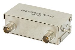 PE7101 - 75 Ohm A/B Coaxial Electromechanical Relay Switch, DC to 1,000 MHz, 5W, 12V, BNC