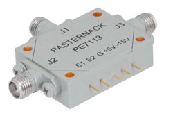 PE7113 - SMA SPDT PIN Diode Switch Operating From 1 GHz to 18 GHz Up To +27 dBm