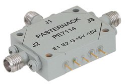 PE7114 - SMA SPDT PIN Diode Switch Operating From 2 GHz to 4 GHz Up To +30 dBm