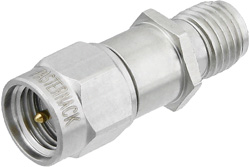 PE7162-40 - 40 dB Fixed Attenuator, SMA Male to SMA Female Passivated Stainless Steel Body Rated to 2 Watts Up to 6 GHz