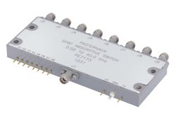 PE7173 - 2.92mm SP8T PIN Diode Switch Operating From 500 MHz to 40 GHz Up To +20 dBm