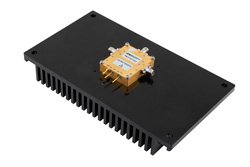 PE71S1107 - Reflective SPDT GaN High Power PIN Diode Switch Operating from DC to 18 GHz Up to 10 Watts (+40 dBm), 50ns and SMA with Heatsink