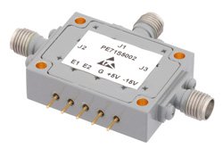 PE71S5002 - 90 dB High Isolation SPDT PIN Diode Switch 1 GHz to 2 GHz, 1 dB Insertion Loss with SMA