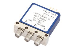 PE71S6054 - SPDT Electromechanical Relay Latching Switch, DC to 18 GHz, up to 240W, 28V Indicators, Self Cut Off, SMA