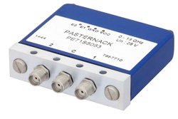 PE71S6063 - SPDT Electromechanical Relay Latching Switch, Terminated, DC to 18 GHz, up to 240W, 28V, TTL, SMA
