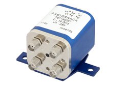 PE71S6067 - Transfer Electromechanical Relay Latching Switch, DC to 18 GHz, up to 240W, 28V Indicators, Self Cut Off, SMA