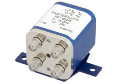 PE71S6069 - Transfer Electromechanical Relay Latching Switch, DC to 18 GHz, up to 240W, 28V Indicators, SMA