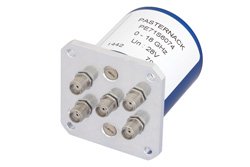 PE71S6074 - SP4T Electromechanical Relay Normally Open Switch, DC to 18 GHz, up to 240W, 28V, SMA