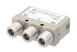 PE71S6158 - SPDT Electromechanical Relay Failsafe Switch, DC to 12.4 GHz, 160W, 12V, N